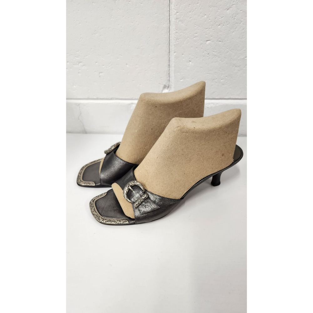 Couture Donald J Pliner Women's Kitty Leather Western Heeled Sandals, Size 10M